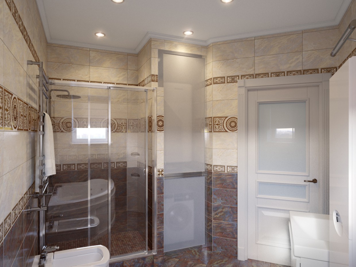 Salle de bain Salle de bain dans 3d max corona render image