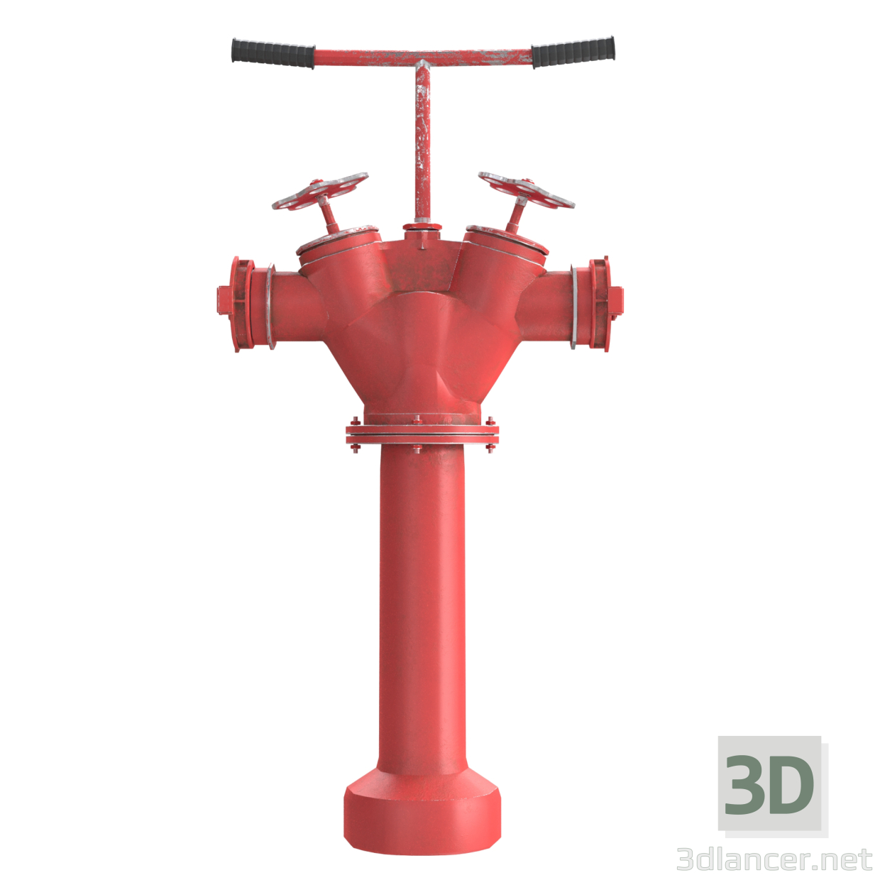 3d Пожарный гидрант КПА модель купить - ракурс 3d Пожарный гидрант КПА модель купить - ракурс